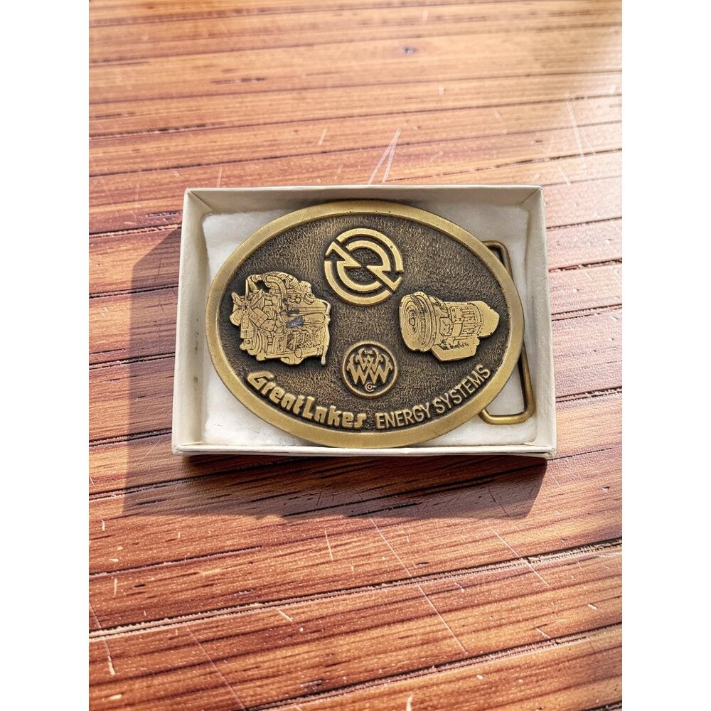 Vintage 1970s Hit Line USA Brass Great Lakes Energy Systems Commemorative 3" Bel